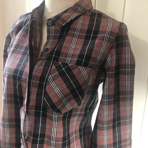 UGG Women's Elin Flannel Button Front Long Sleeve - Picture 5 of 8